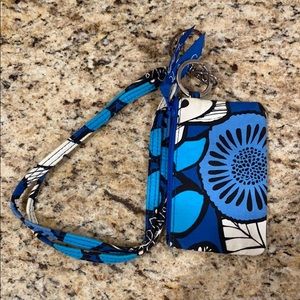 Vera Bradley lanyard and card holder
